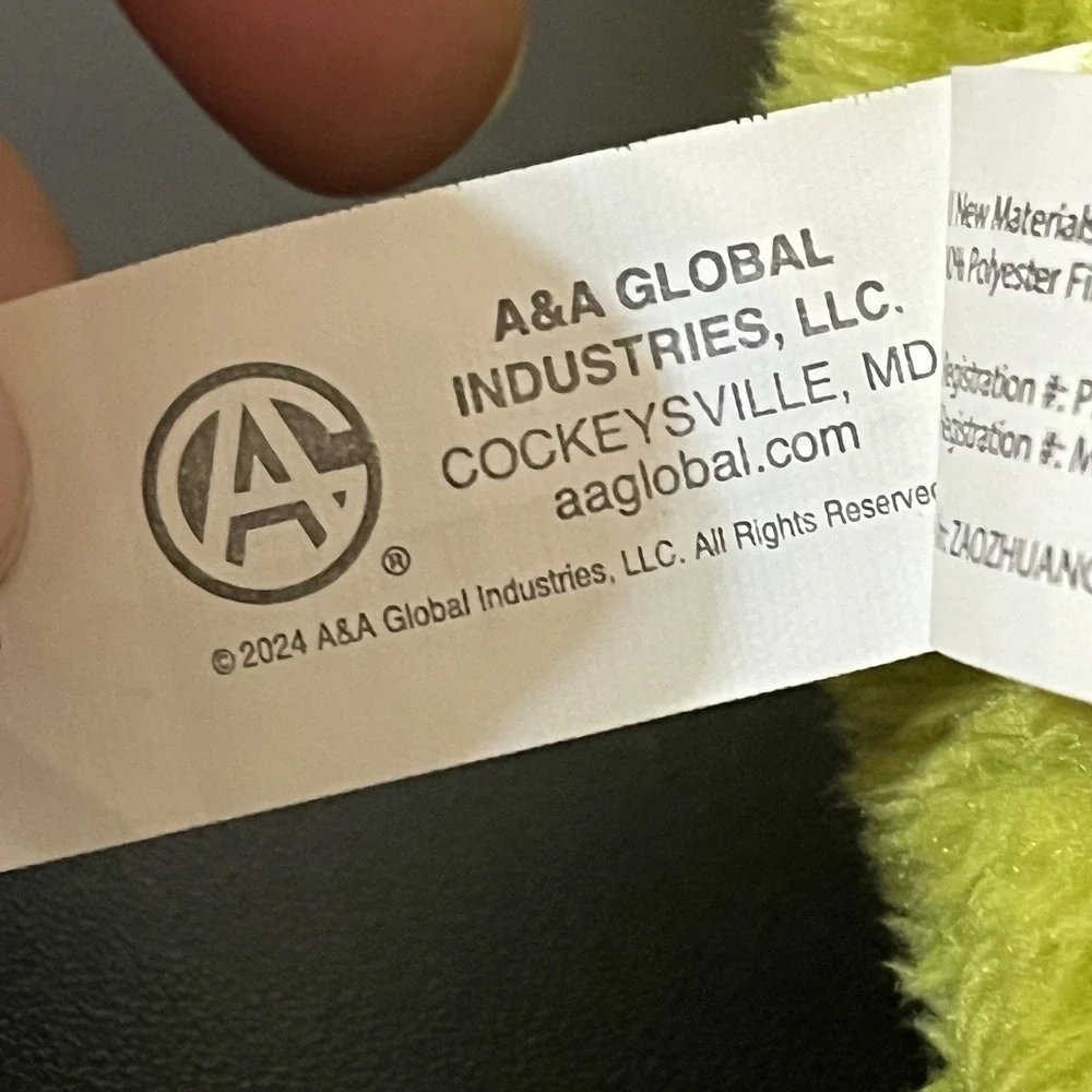 A&A Global 2024 Boho Green Elephant Plush 8